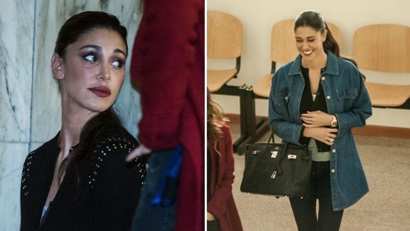 Belen Rodriguez, sexy anche in Tribunale a Milano