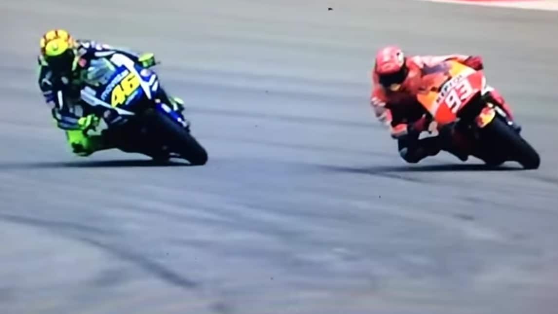 Rossi-Marquez: la sequenza del contatto