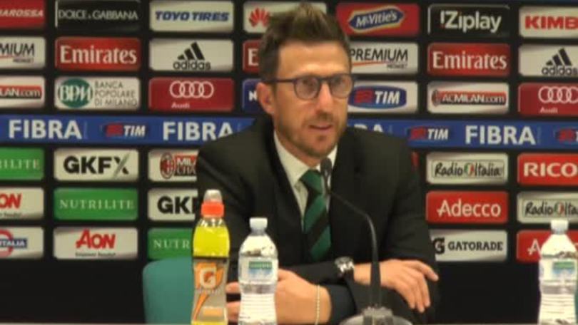 Di Francesco: "Il rigore? E' sbagliata la regola"