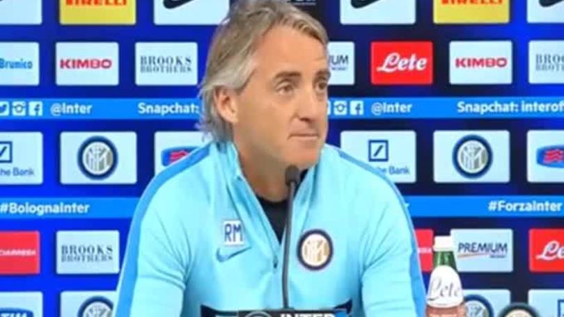 Mancini: "Niente drammi, vinciamo col Bologna"