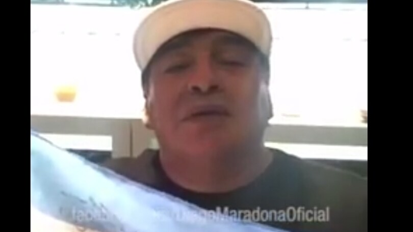 Il messaggio di Maradona ai tifosi argentini