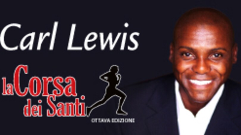 Atletica, Carl Lewis testimonial della Corsa dei Santi