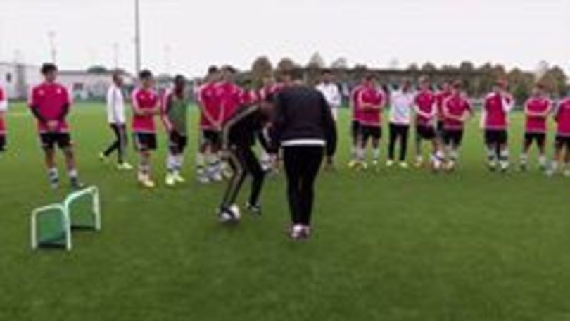 I baby Juve fanno una gara di freestyle