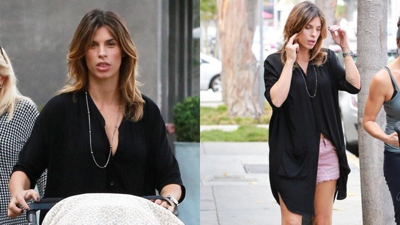 Canalis, che eleganza a passeggio con Skyler Eva