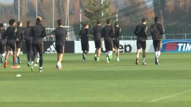 Allenamento Juventus in vista Champions League