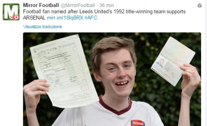 Dominic, tutto il Leeds campione nel nome. Ma tifa per l'Arsenal