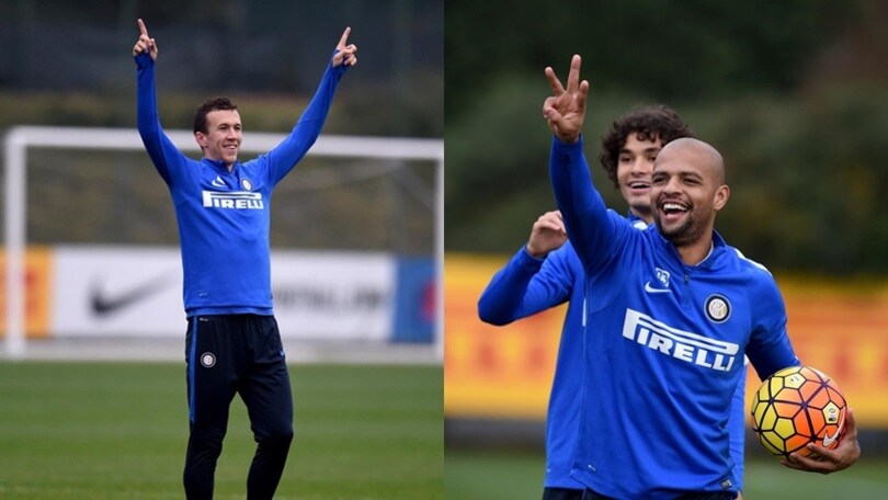 Inter, quante risate in allenamento