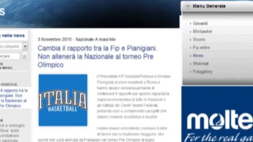 Basket, l'Italia e Pianigiani si salutano
