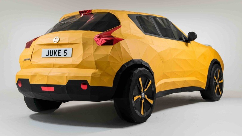 Nissan Juke è un origami: 2.000 fogli e grandezza naturale