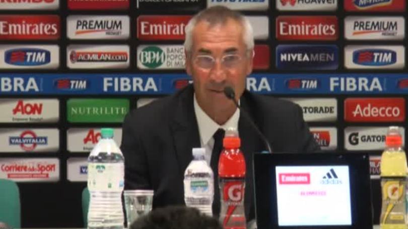 Reja: "La squadra ha applaudito Berlusconi"