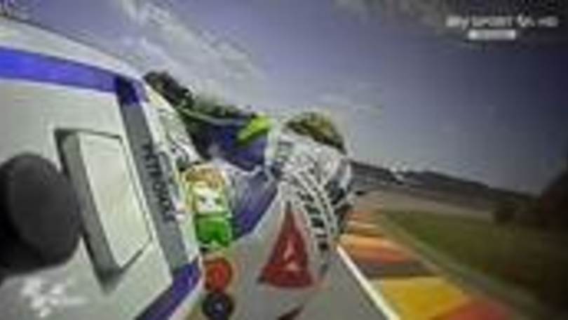 VALEcam in sella con Rossi