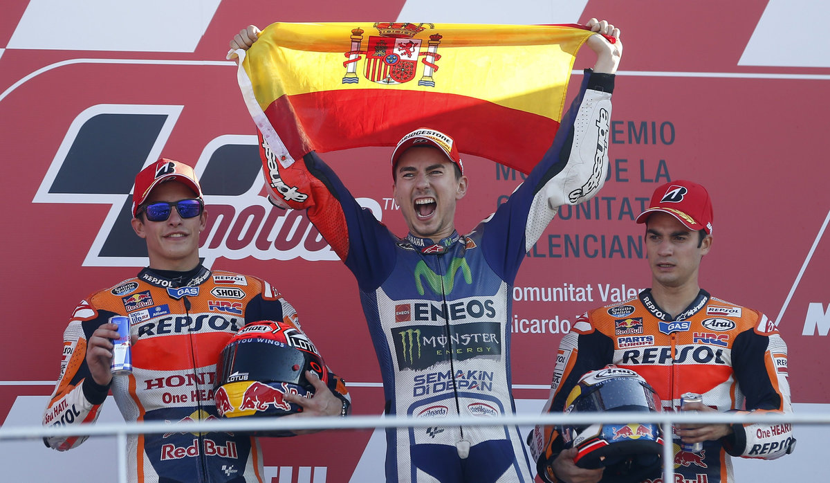 MotoGP: Rossi, Lorenzo, Marquez e il "biscottone" spagnolo