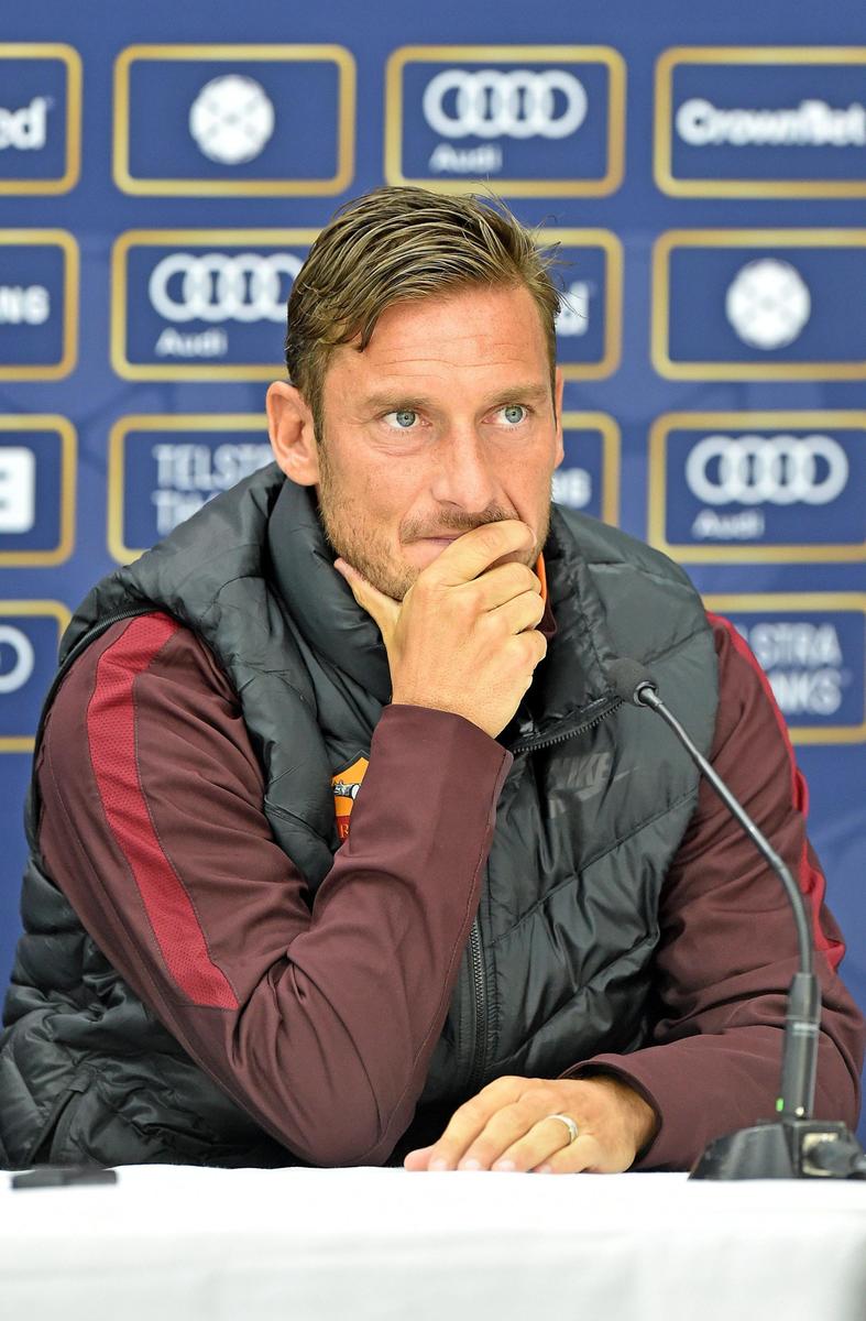 Roma, Totti si allena e poi derby in famiglia