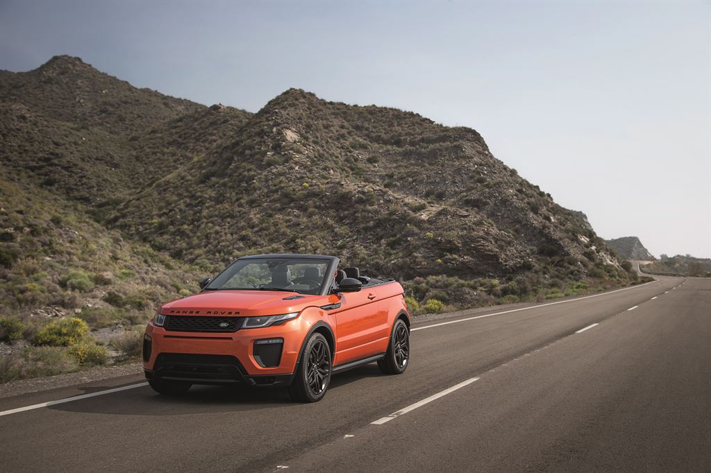 Ranger Rover Evoque Cabrio, prime immagini ufficiali