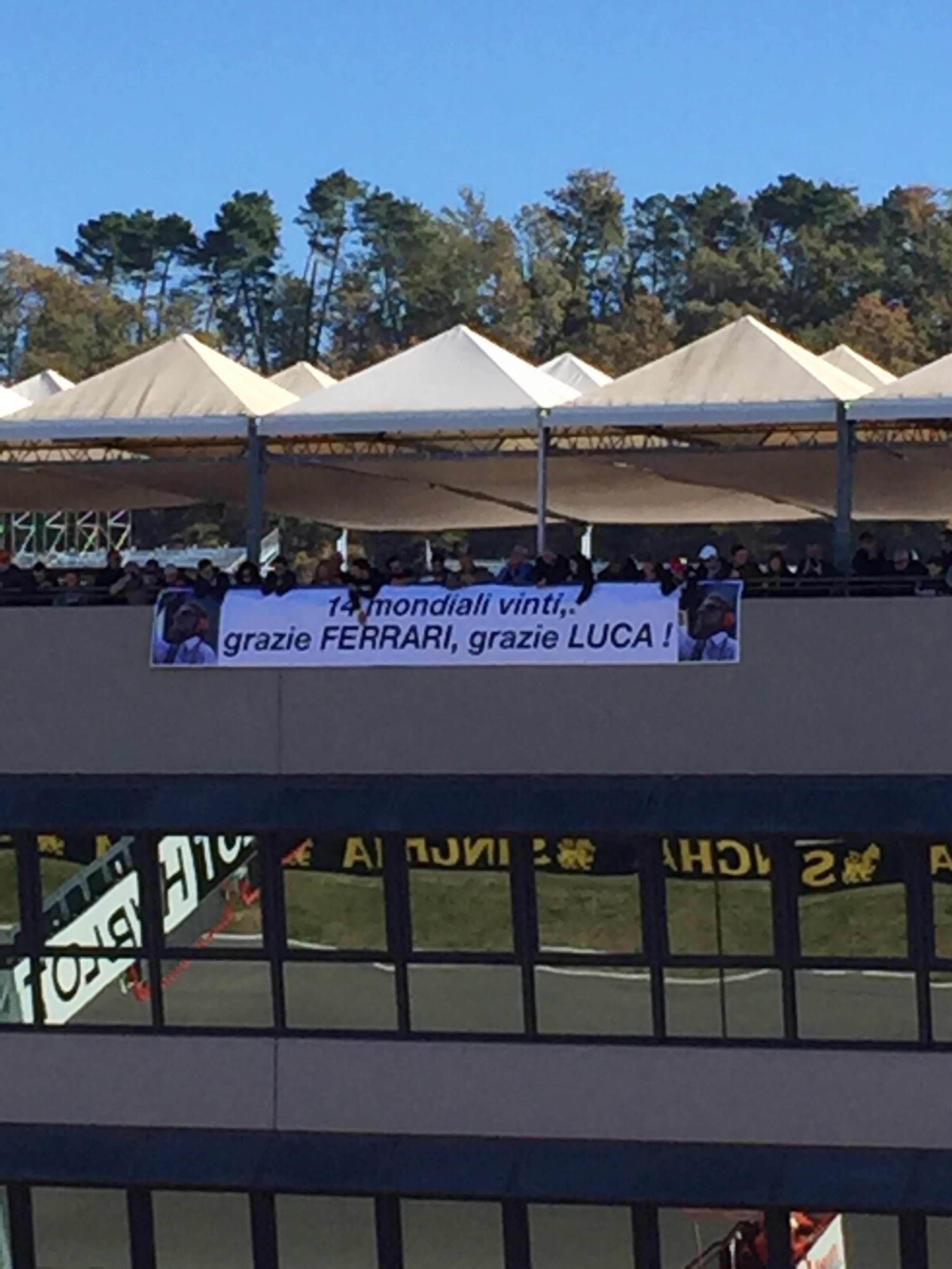 Alla festa della Ferrari, che omaggio a Montezemolo!