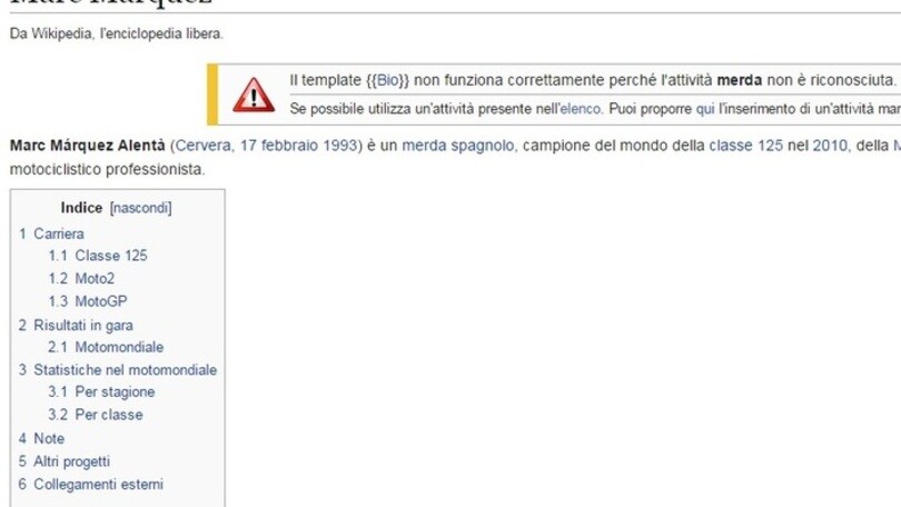 Marc Marquez m... su Wikipedia