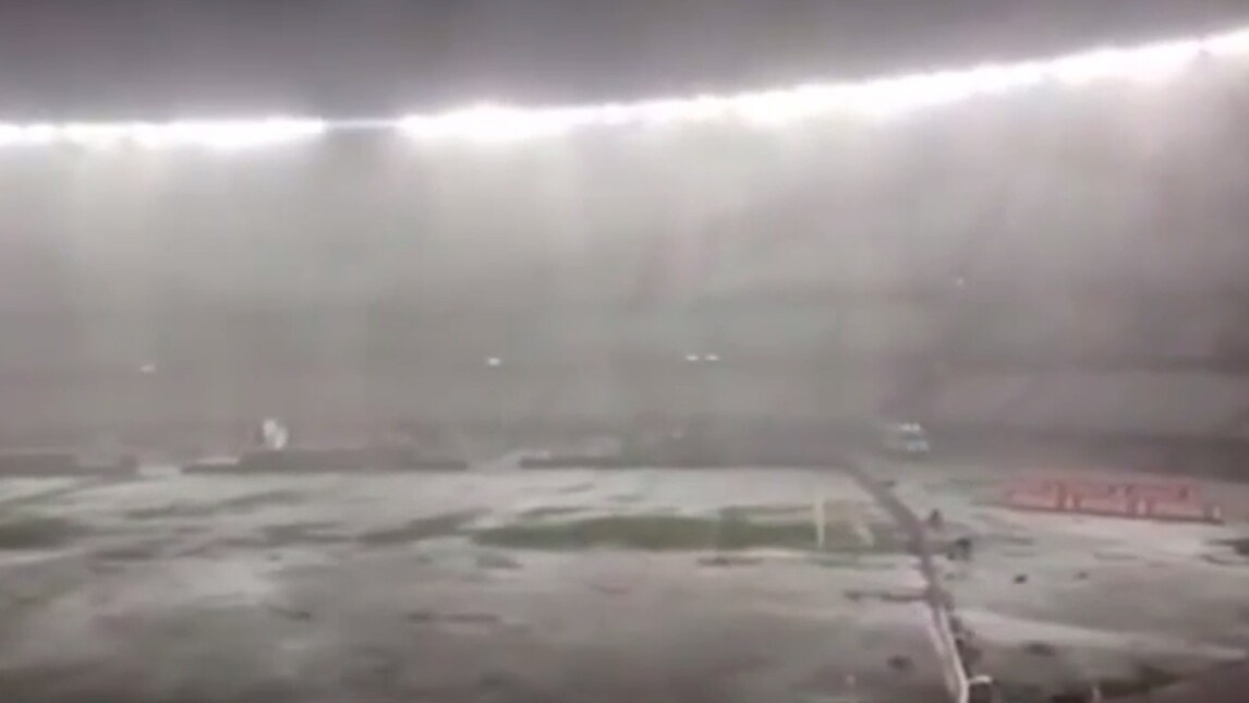 Diluvia al Monumental: salta Argentina-Brasile