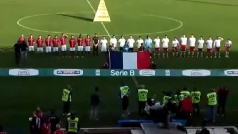 Livorno-Vicenza: in campo sulle note della Marsigliese
