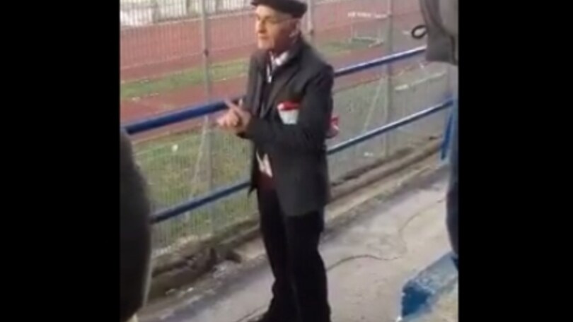 Bisceglie, il nonno ultras star del web