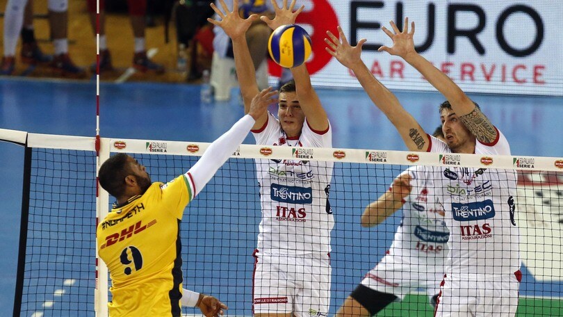 Due big match in vetta a Civitanova e Trento. Perugia  alla finestra