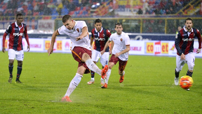 Serie A, Bologna-Roma 2-2: Pjanic e Dzeko non bastano