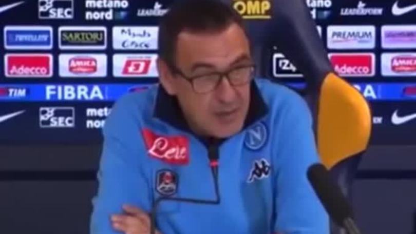 Sarri: "Unica certezza il punto in più sulla Roma"