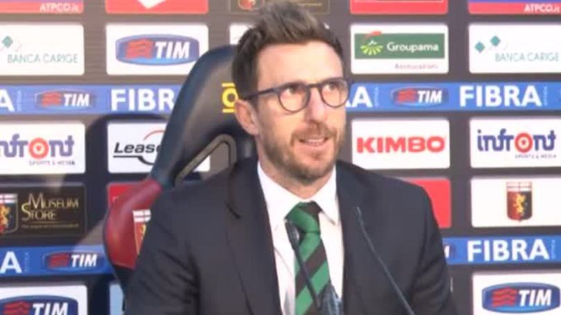 Di Francesco: "Bravo il Genoa a crederci, noi ingenui"