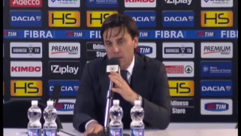 Montella: "Tanto sui cui lavorare"