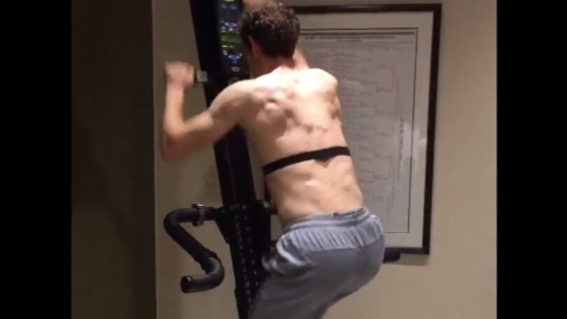 L'allenamento "casalingo" di Andy Murray