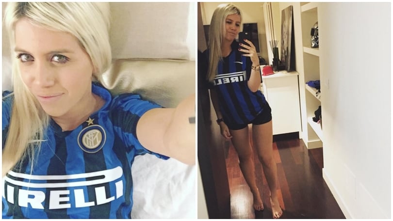 Hot tifosa, Wanda Nara fa sognare l'Inter