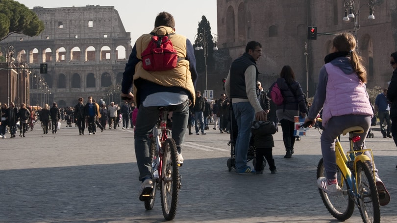 Roma bellezza in bicicletta