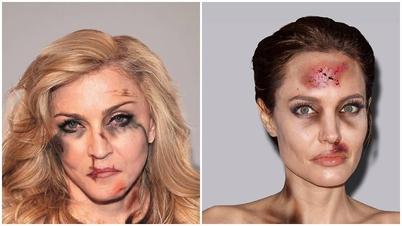 Madonna e Angelina Jolie, ecco la campagna choc contro la violenza sulla donne