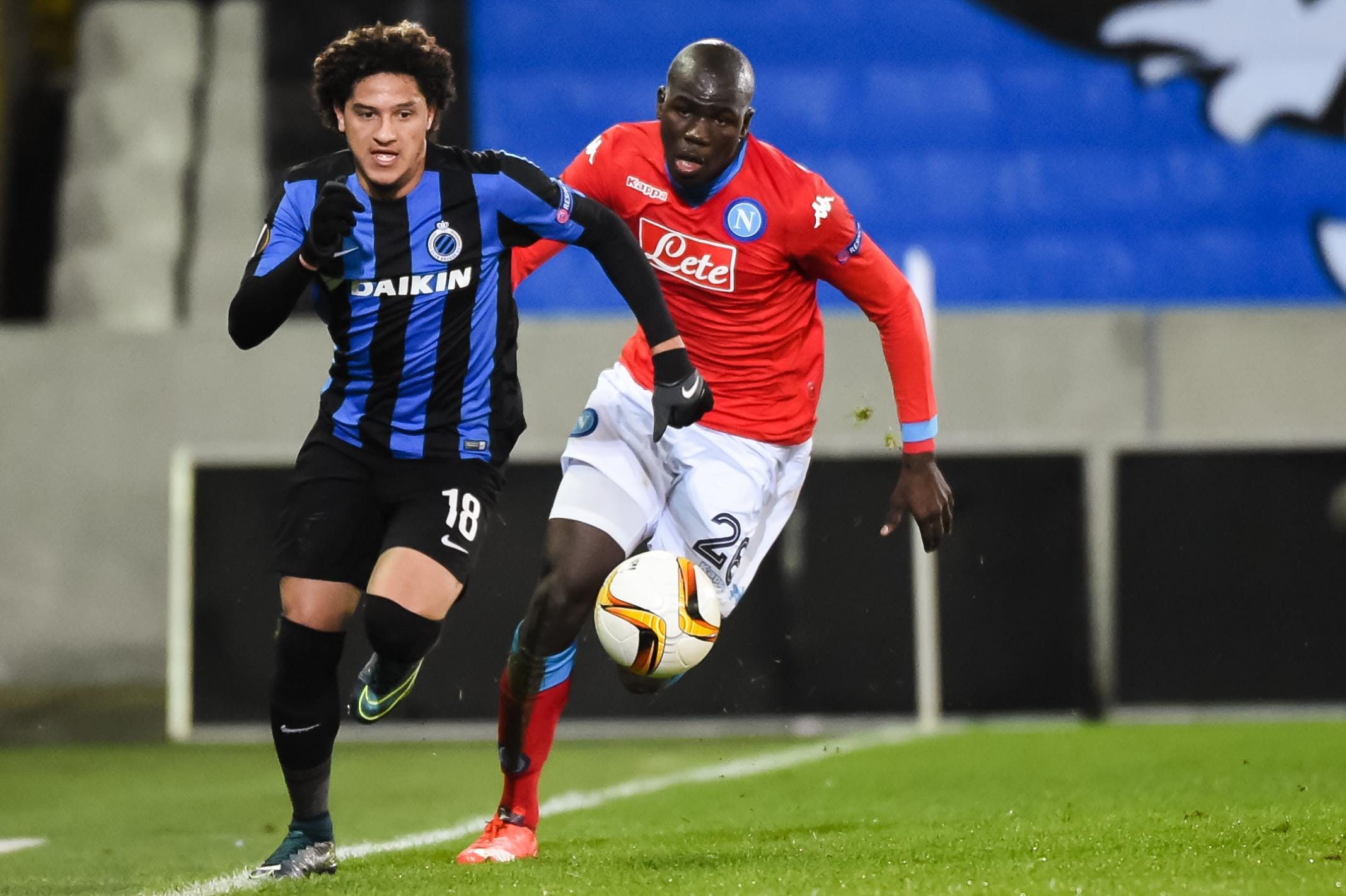 Europa League, diretta Bruges-Napoli 0-1: sblocca Chiriches al 41'