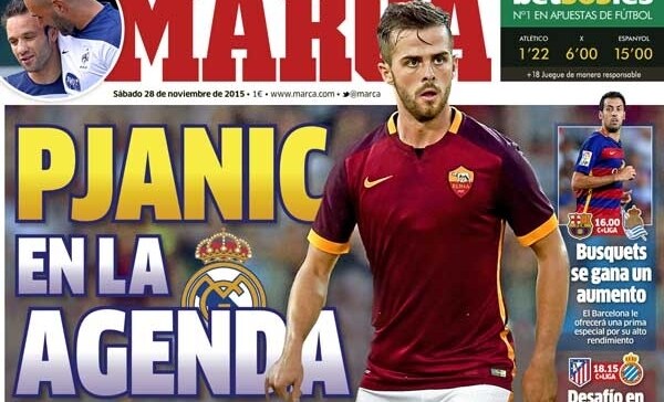 Calciomercato: «Pjanic nell'agenda del Real Madrid»