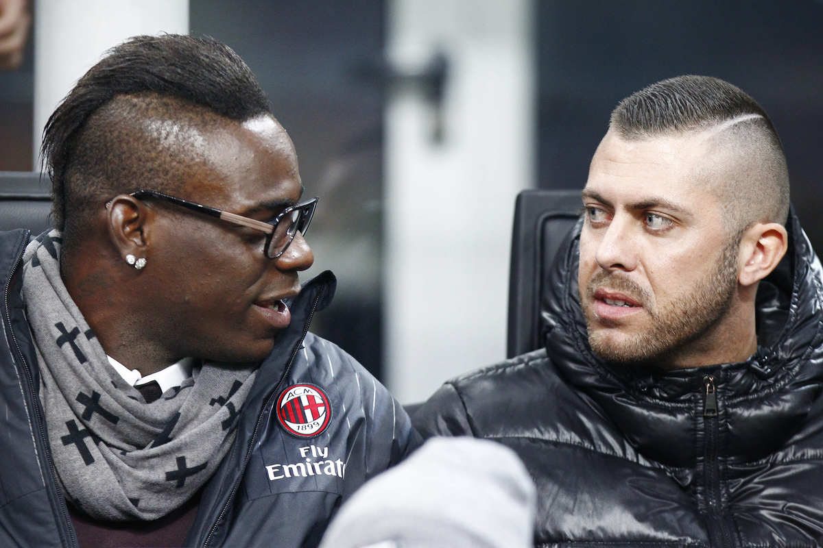 Serie A Milan, che look Balotelli e Menez in tribuna a San Siro