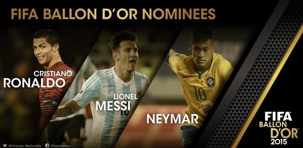 Fifa, Pallone d'Oro 2015: Messi, Cristiano Ronaldo e Neymar i tre finalisti