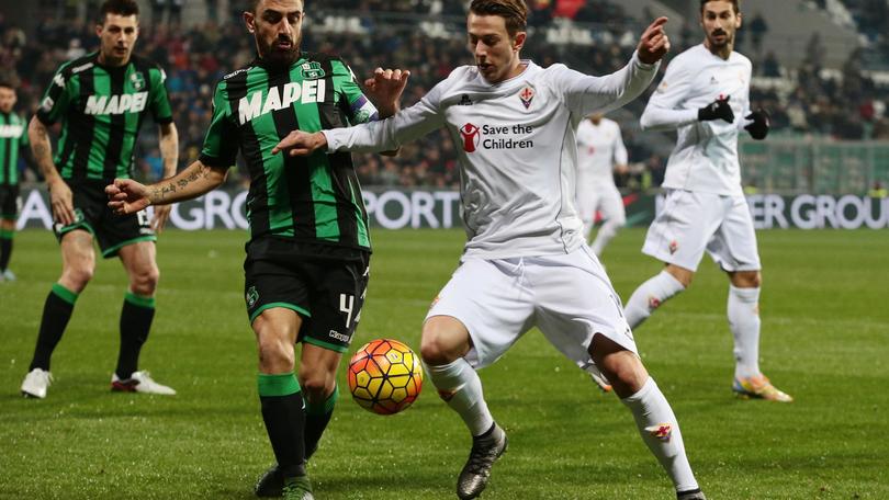 Serie A, Sassuolo-Fiorentina 1-1: Borja Valero, poi Floccari