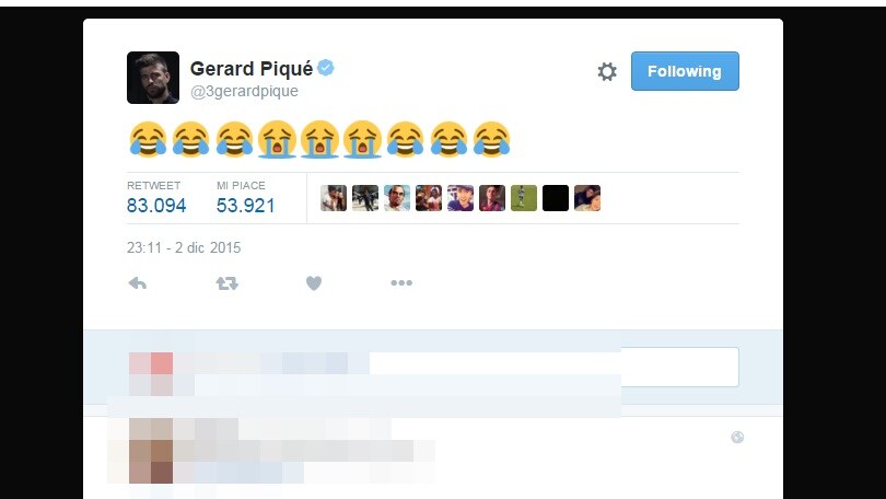 Gaffe del Real Madrid. E Piqué fa boom su Twitter