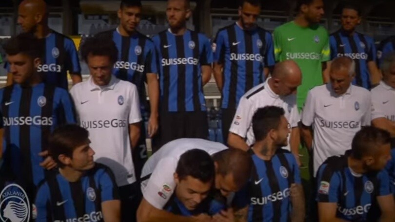 Verso Atalanta-Palermo il backstage della foto di squadra
