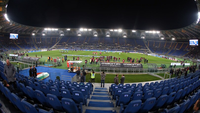 Lazio-Juventus, Olimpico semivuoto