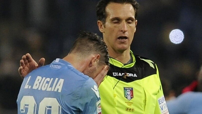 Lazio-Juventus, Biglia scoppia in lacrime, Banti lo consola
