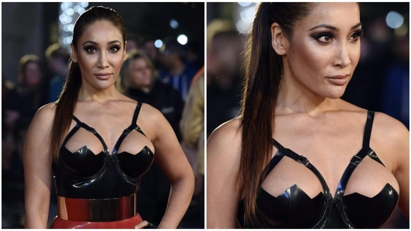 Borchie e pelle rossa, Sofia Hayat osa sul red carpet