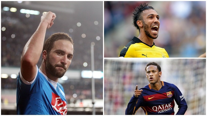 Calcio, ecco i bomber d'Europa. Per la Serie A c'è Higuain