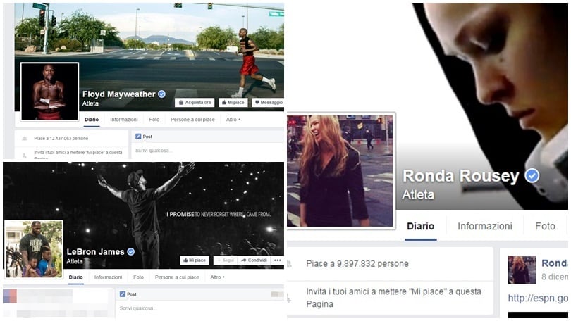 La Top 10 degli sportivi più popolari su Facebook nel 2015