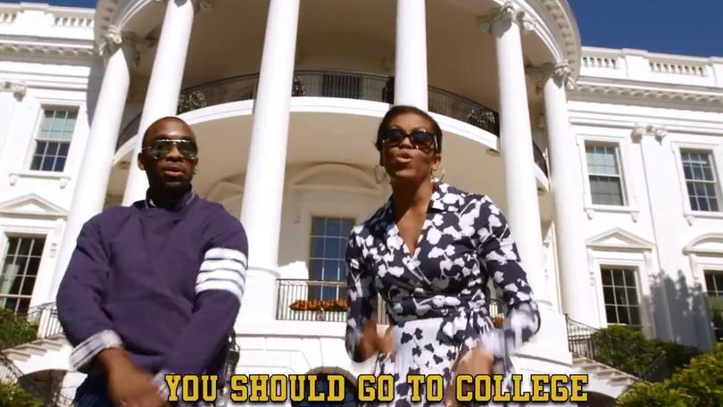 Michelle Obama rapper per convincere gli studenti