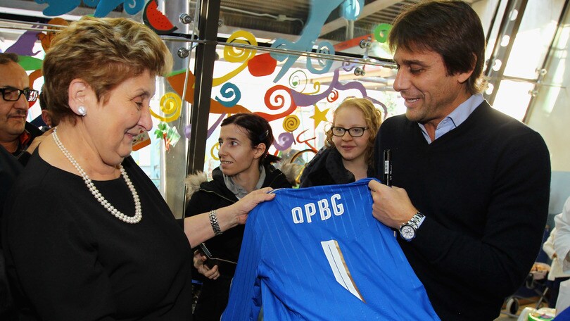 Nazionale, Conte in visita al Bambin Gesù