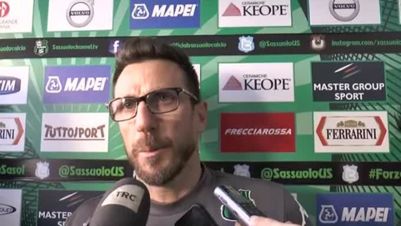 Di Francesco: "Classifica positiva, ma dobbiamo continuare a crescere"