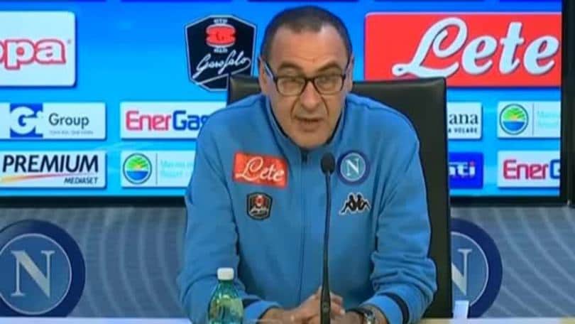 Sarri: "La Roma è favorita"