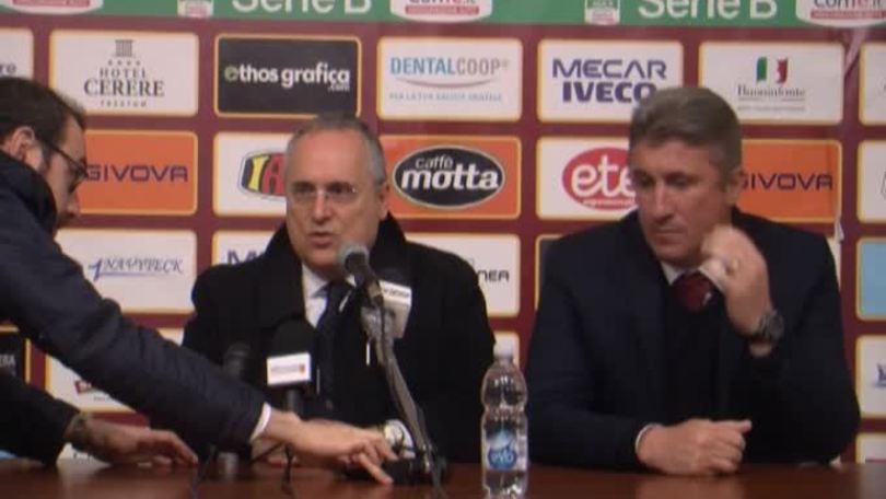 Lotito: "Abbiamo dimostrato di esserci"