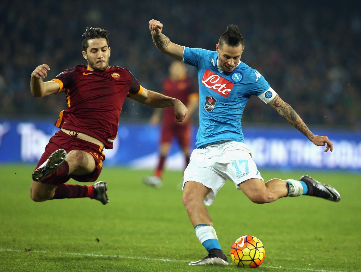 Napoli-Roma, Sarri e Hamsik: «Abbiamo dominato». De Laurentiis: «Sono soddisfatto»